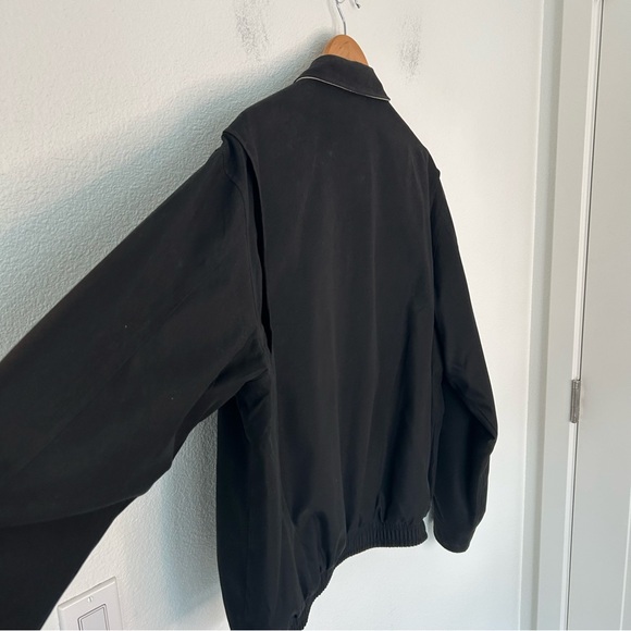 Polo Ralph Lauren Full Zip Bomber Jacket Color Black Men's Size Large Vintage - Picture 14 of 15